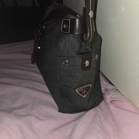 Prada Black and Brown Men's Bag